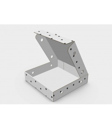 CAJA TARTAS, ROSCÓN NAVIDAD 45X45X10