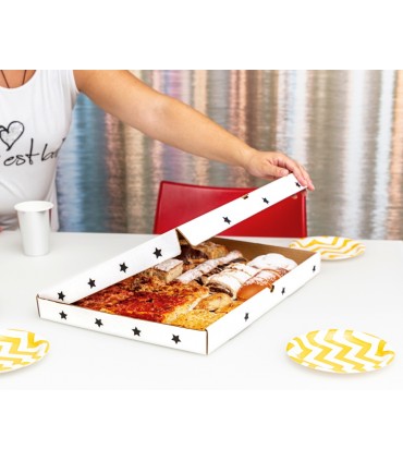 CAJA SALADITOS Y DULCES 50X36X4,5